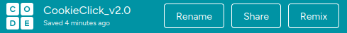 Cookie Click Remix Button